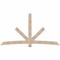 Ekena Millwork Alberta Smooth Timber Gable Bracket, Douglas Fir, 108"W x 58"H x 5 1/2"D x 5 1/2"F, 13/12 Pitch GBW108X58X0606ALB00SDF - alternate 1